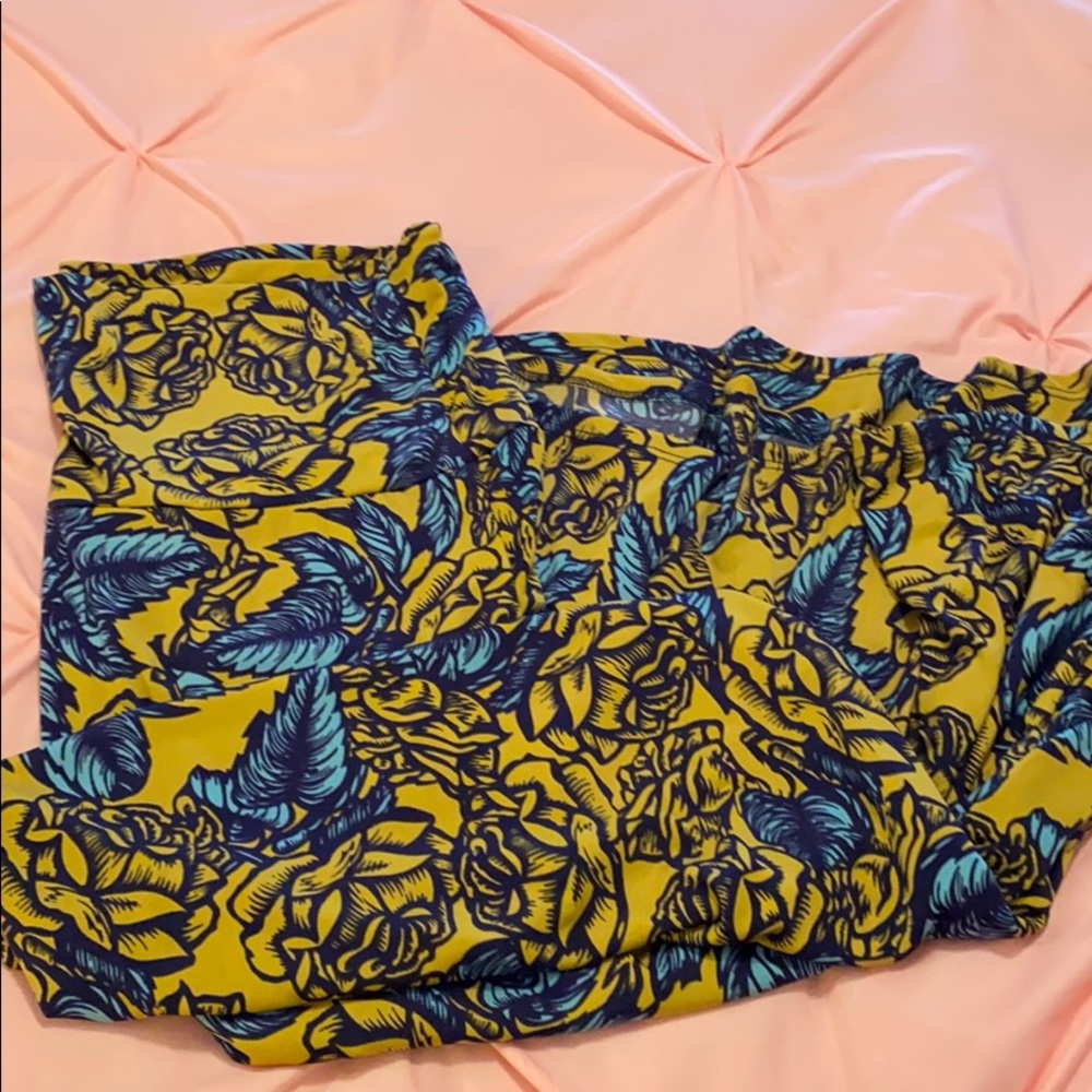 Yellow Rose Lularoe Maxi Skirt
